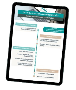 Fahrplan-Anmeldeformular-Vorschau Fahrplan: In 9 Schritten zum Anmeldeformular für Newsletter