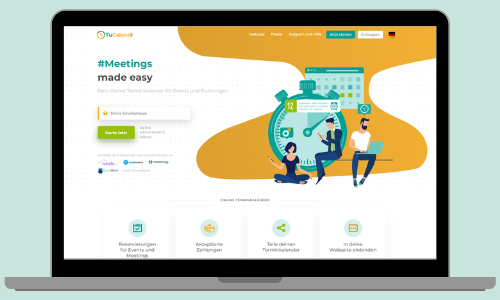 TuCalendi ist ein Terminbuchungs-Tool aus Spanien, mit dem man online Termine zur Buchung freigeben kann.