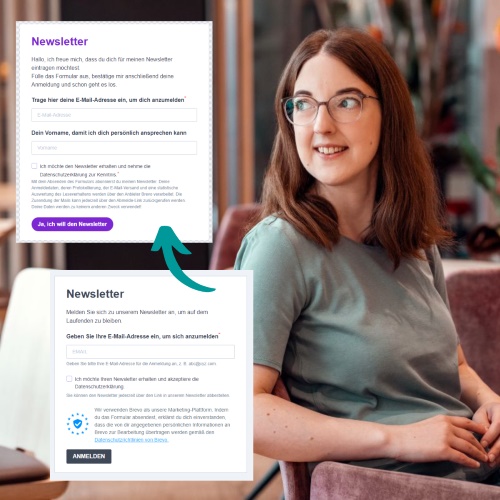 Webinar: So wird das Newsletter-Formular einladend und rechtssicher. Wir überarbeiten das Standard-Formular von Brevo